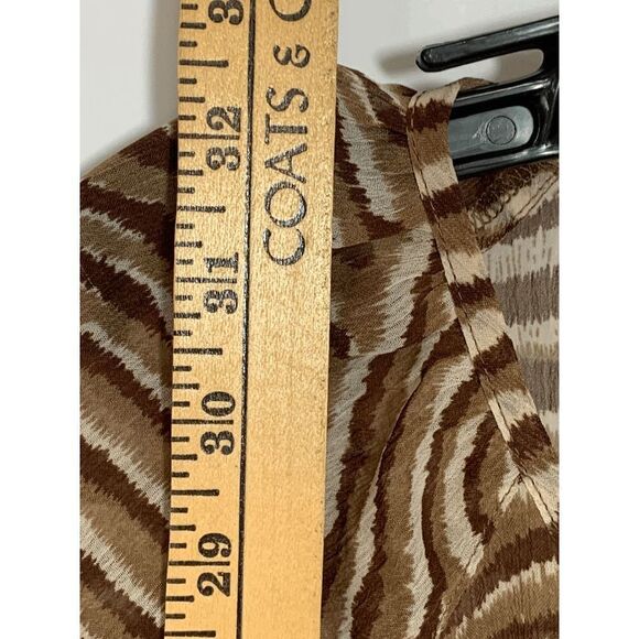 Multiples Women's Brown Animal Print Pullover Tunic Blouse Top Plus Size 1X - Picture 6 of 8